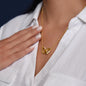 To My Mom" Interlocking Hearts Necklace — Elegant Mother's Day Gift