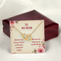 To My Mom" Interlocking Hearts Necklace — Elegant Mother's Day Gift
