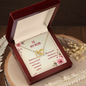 To My Mom" Interlocking Hearts Necklace — Elegant Mother's Day Gift