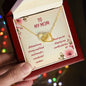 To My Mom" Interlocking Hearts Necklace — Elegant Mother's Day Gift