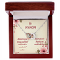 To My Mom" Interlocking Hearts Necklace — Elegant Mother's Day Gift
