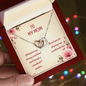 To My Mom" Interlocking Hearts Necklace — Elegant Mother's Day Gift
