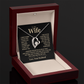 To My Wife – Beautiful Love Message Necklace from Husband