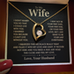 To My Wife – Beautiful Love Message Necklace from Husband