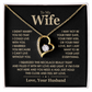 To My Wife – Beautiful Love Message Necklace from Husband