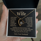 To My Wife – Beautiful Love Message Necklace from Husband